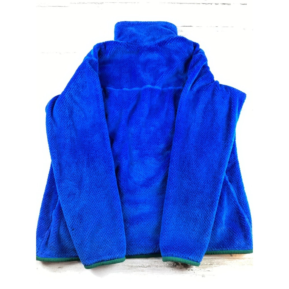 PATAGONIA Re-Tool Snap-T Pullover Blue/Green Fleece Women's  XL PolarTec 1/4 Zip - Picture 7 of 13